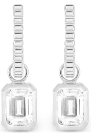 Dower and Hall Single rectangular-cut charm earring