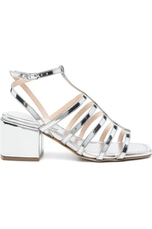 ANNA F. 60mm leather heeled sandals