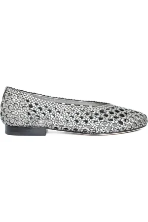 Sarah Chofakian Mosaico metallic woven ballet flats