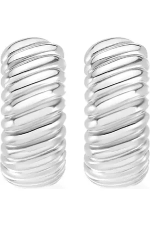 Dower and Hall Large Twist hoop earring