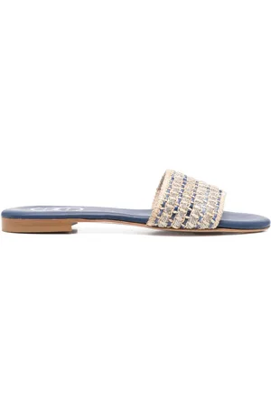 Casadei Leather flat sandals