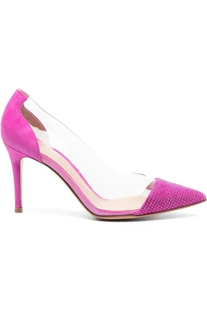 Gianvito Rossi Plexi Glitz 85mm pumps
