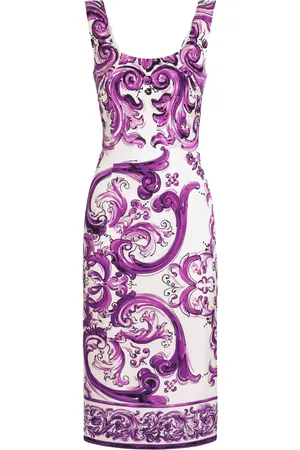 Dolce & Gabbana Maiolica-print midi dress