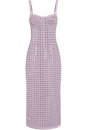 Dolce & Gabbana Open-knit midi dress