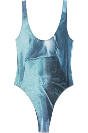 Jean Paul Gaultier Abstract-print swimsuit