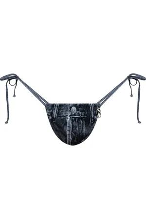 Diesel Jodie denim-print triangle bikini