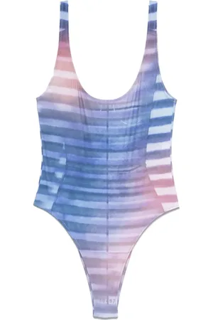 Jean Paul Gaultier Air striped swimsuit