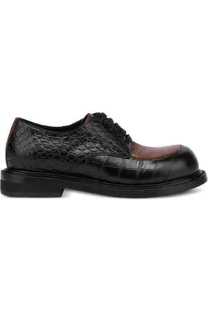 Moschino Crocodile-embossed Derby shoes