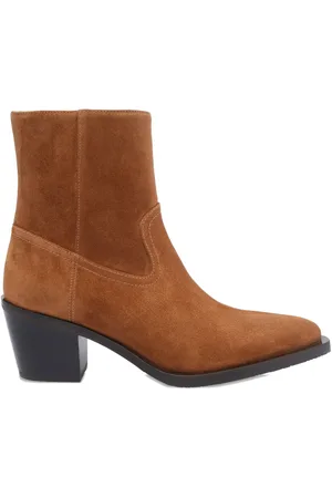 Stuart Weitzman 70mm leather ankle boots
