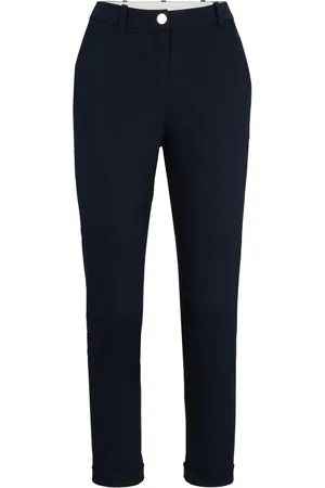 HUGO BOSS Slim-cut organic cotton trousers
