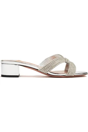 Aquazzura Muse 35mm leather sandals