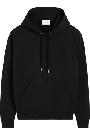 Ami Embroidered cotton hoodie