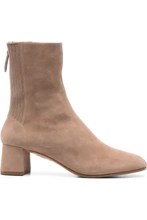Aquazzura 50mm suede ankle boots