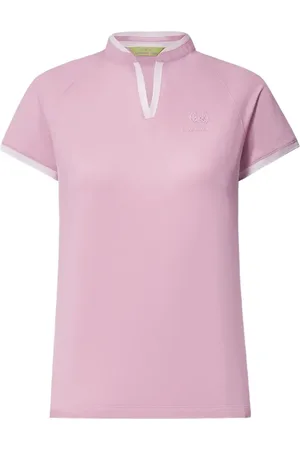 SHANGHAI TANG Tang Playmaker band-collar short-sleeve T-shirt