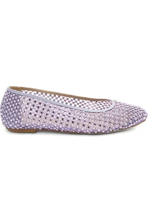 GENNY Crystal-embellished ballet flats