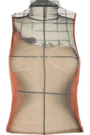Jean Paul Gaultier Printed high-neck top