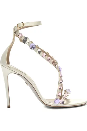 GENNY 100mm leather heeled sandals