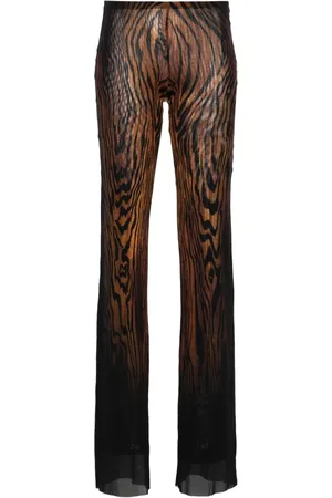 Jean Paul Gaultier Abstract-pattern print trousers