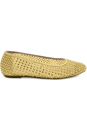 GENNY Crystal-embellished ballet flats