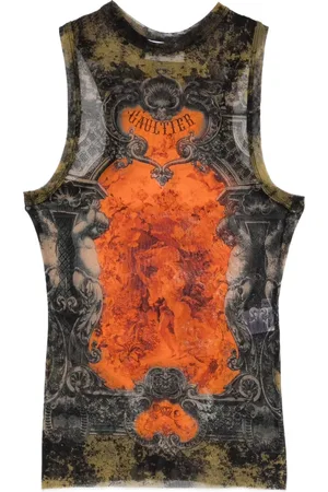 Jean Paul Gaultier Printed sleeveless top