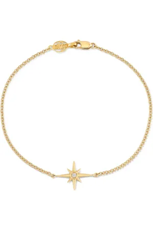 Dower and Hall 14kt yellow Single North Star diamond bracelet