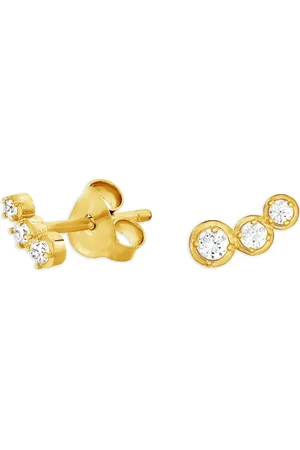 Dower and Hall 14kt yellow Stargazer diamond earrings