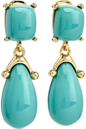 Kenneth Jay Lane Square-top drop earrings