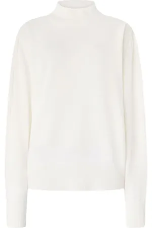 GENNY High-neck puff-sleeve sweater