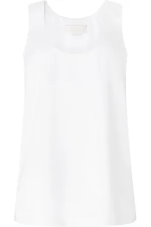 GENNY Scoop-neck side-slit top