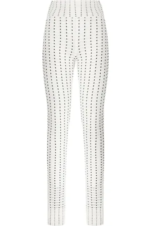 GENNY Grid-pattern leggings