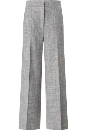 GENNY Crown-plaque wide-leg trousers