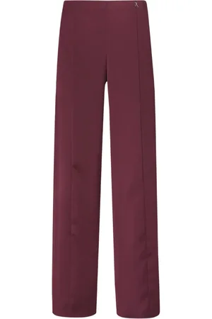 GENNY Satin straight trousers
