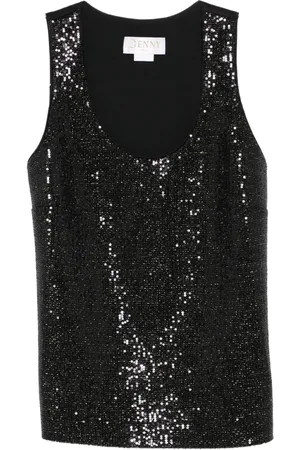 GENNY Sequin-embellished top