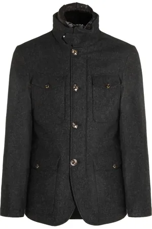 MONTECORE High-neck buttoned coat
