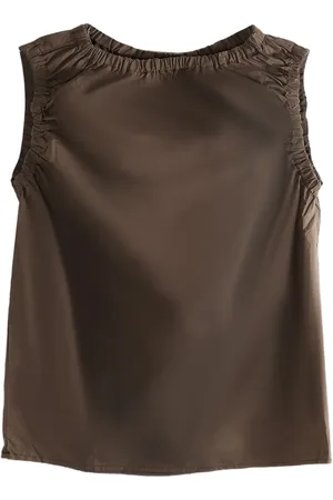 Baserange Gathered-sleeve top