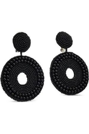 Kenneth Jay Lane Beaded round-shape earrings
