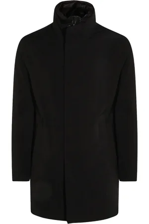MONTECORE Stand-collar zip-front coat