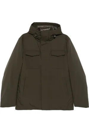 MONTECORE Hooded flap-pocket jacket