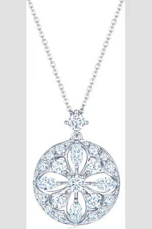 Kwiat 18kt white gold star diamond pendant necklace