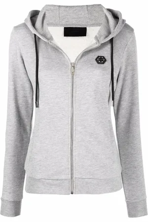 Philipp Plein Logo-appliqu?? zip-up hoodie
