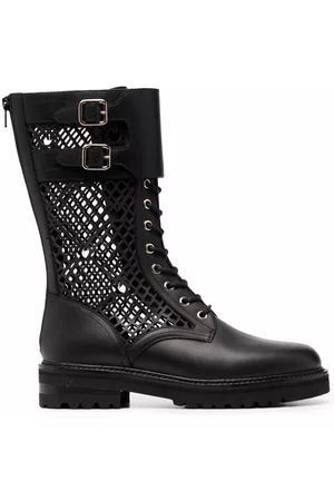 Pinko Naiset Ylipolvensaappaat - Laser-cut knee-high boots