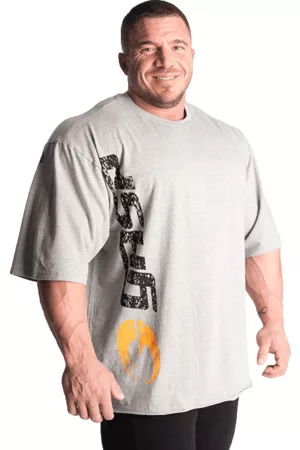 Gasp Iron Tee, Greymelange/Black