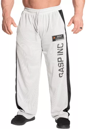 Gasp No 1 Mesh Pant, White/Grey
