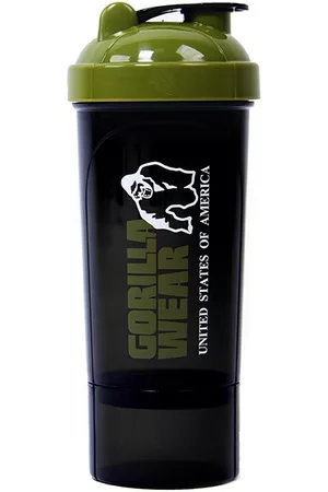 Gorilla Wear Shaker Compact Black/Green 400 ml + 100 ml