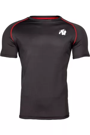 Gorilla Wear Performance Tee, Black/Red