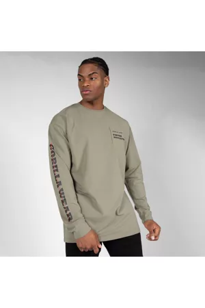Gorilla Wear Boise Oversized Long Sleeve, Army Green