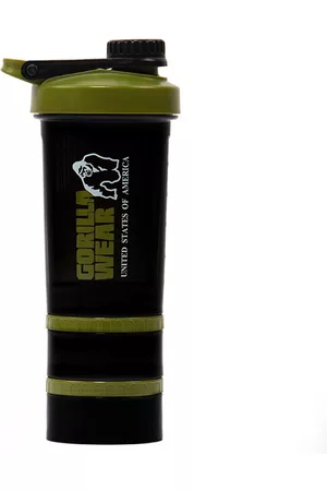 Gorilla Wear Shaker 2 Go Black/Green 500 ml + 130 ml x 2