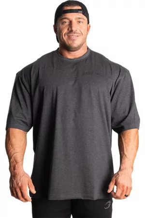 Gasp Division Iron Tee, Dark Grey Melange
