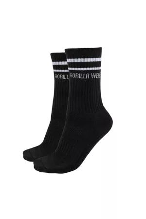 Gorilla Wear Crew Socks 2-Pack, Black