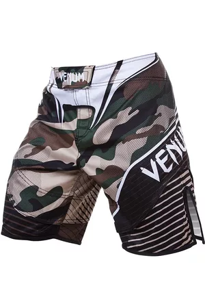 Venum Camo Hero Fight Shorts, Green/Brown